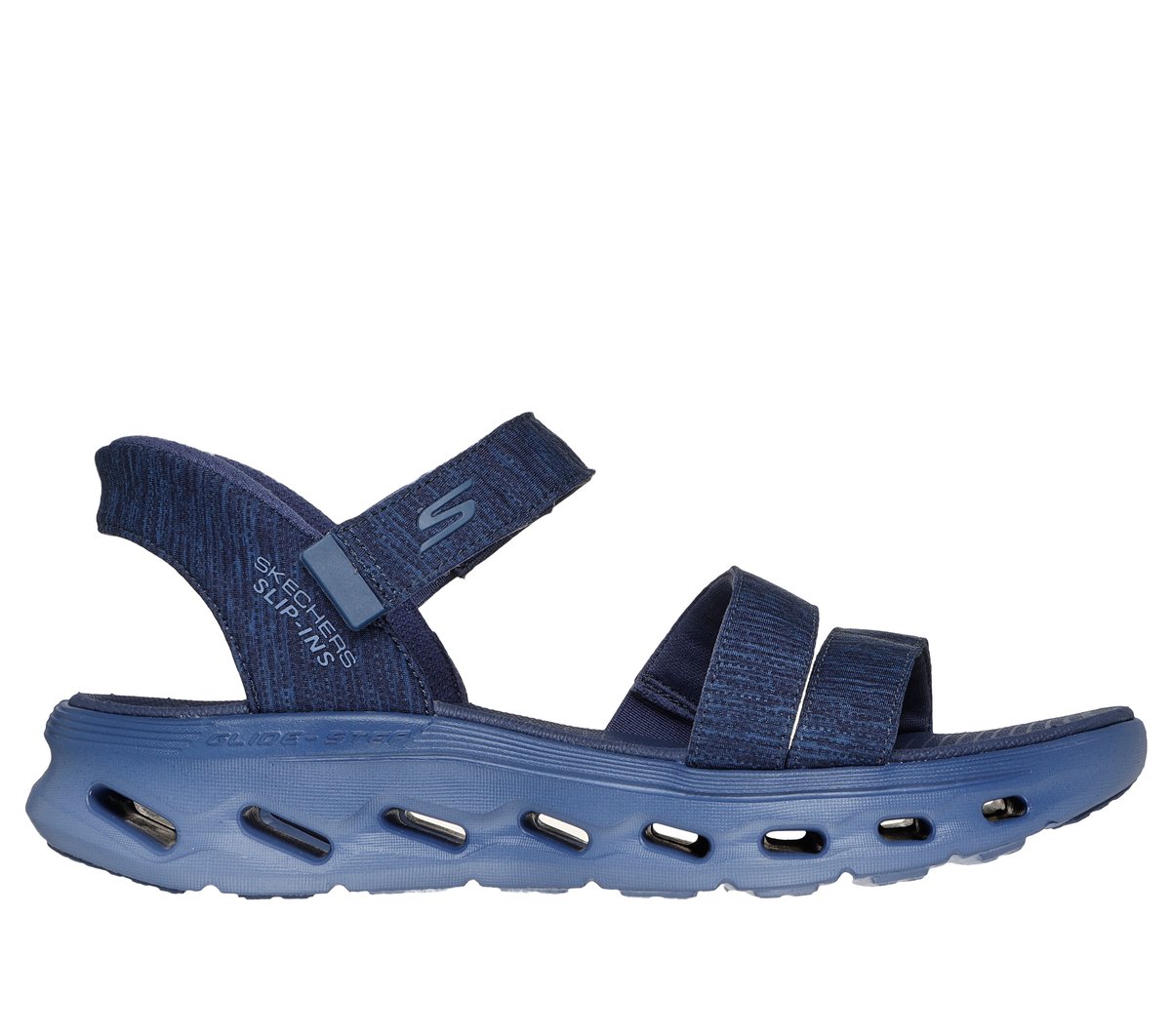Skechers GO WALK Glide-Step 2.0 Sandal - Giselle en Navy, talla 36, Vegan