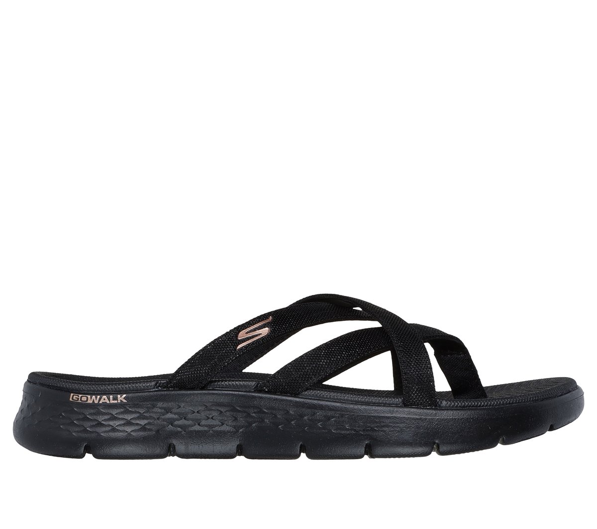 Skechers GO WALK Flex Sandal - Ssselena en Negro, talla 35, Vegan