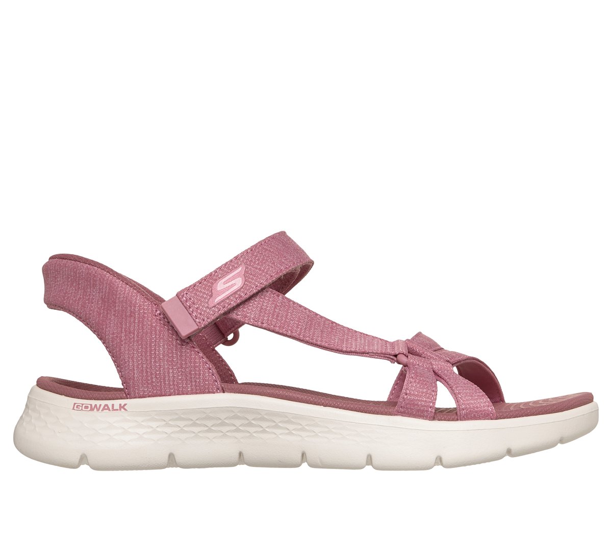 Skechers Slip-ins: GO WALK Flex Sandal - Illuminate en Mauve, talla 35, Vegan