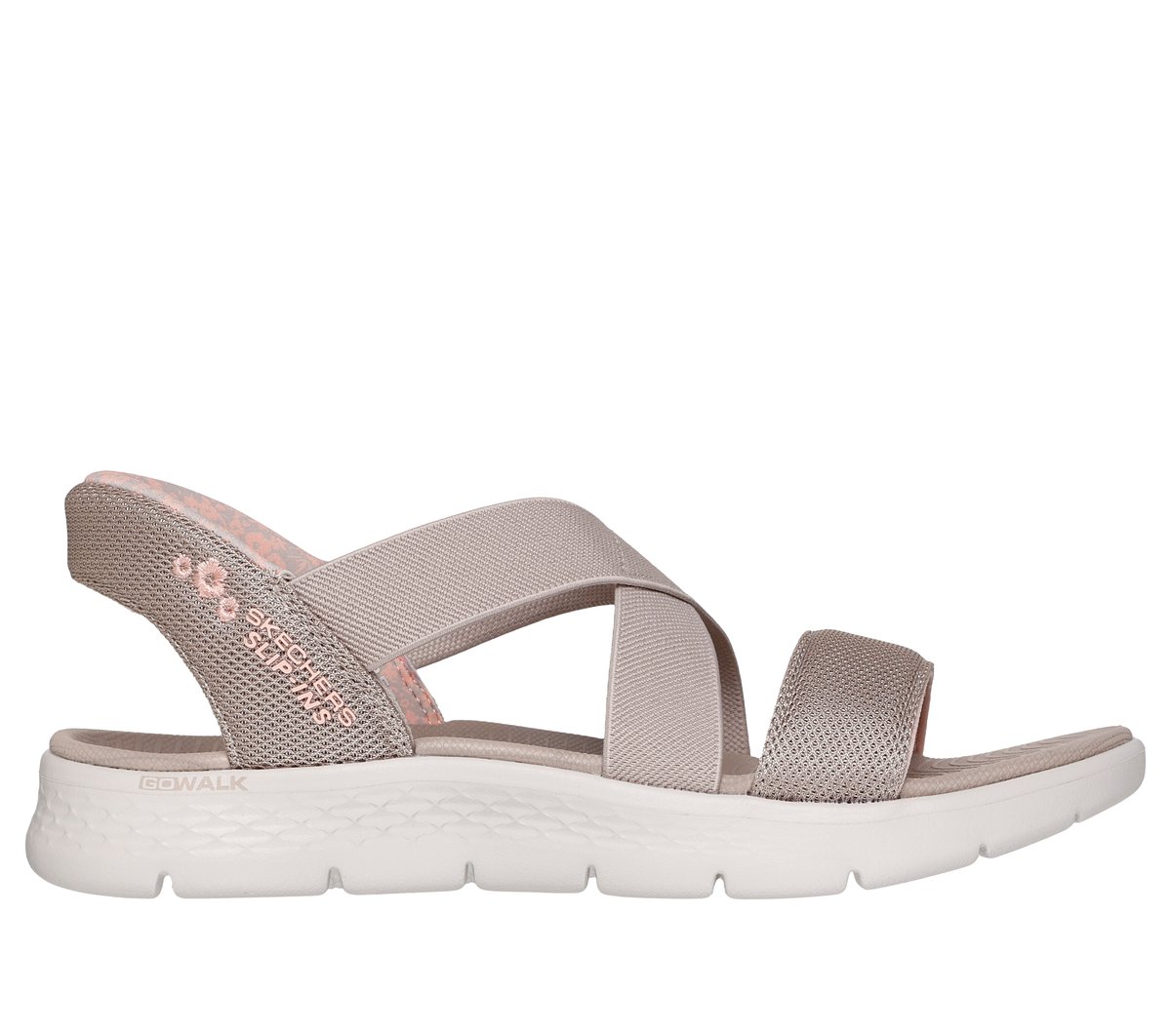 Skechers Slip-ins: GO WALK Flex Sandal - Liliana en Taupe, talla 35, Vegan