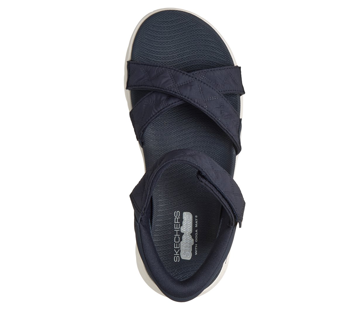 Skechers Donna Slip-Ins: Go Walk Flex Sandali - Cozy Fit Kaia In Blu Navy Blue, Taglia 35, Vegan, Lavabile In Lavatrice - 2
