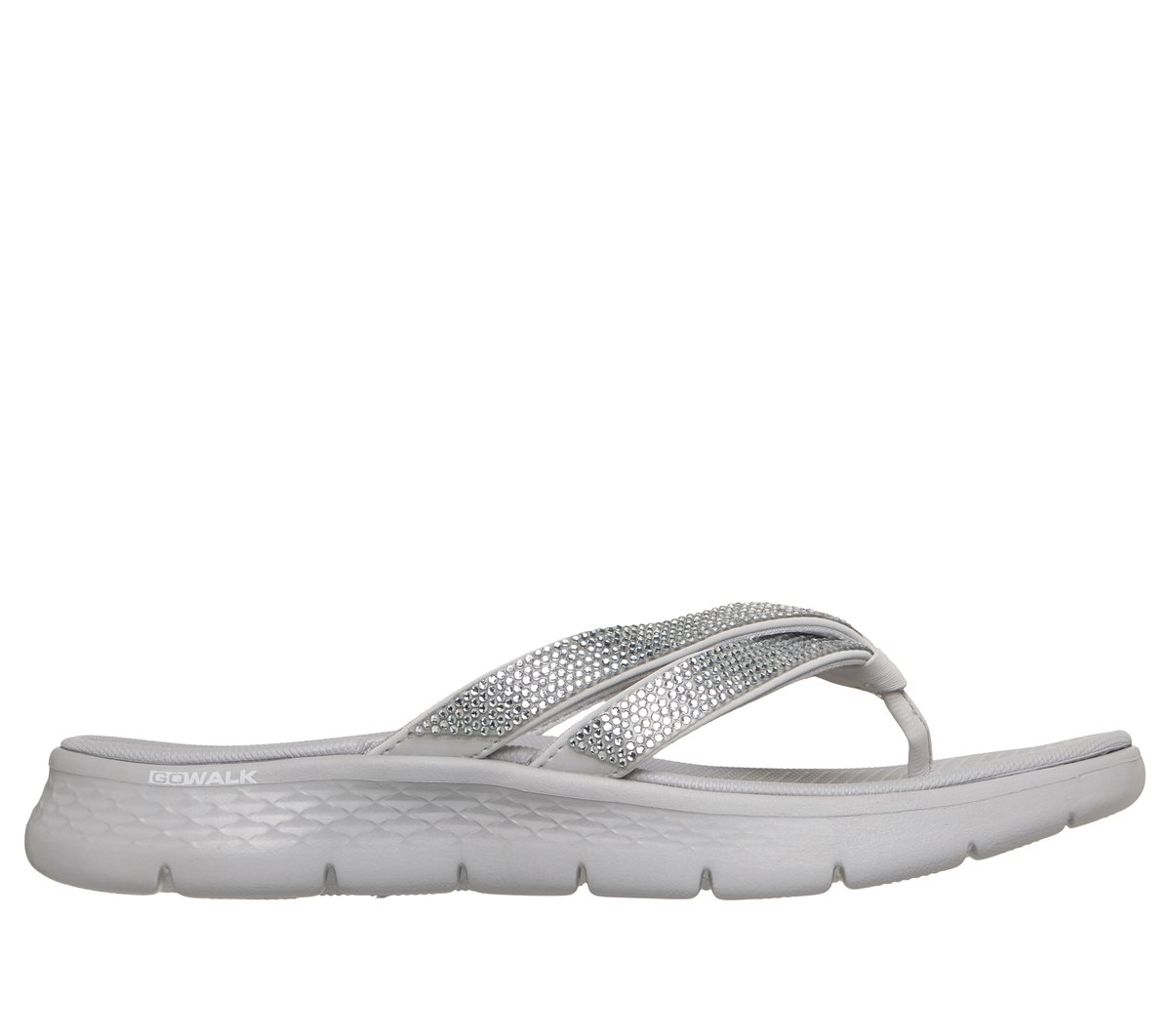 Skechers GO WALK Flex Sandal - Lindsey en Gris Claro, talla 35, Vegan