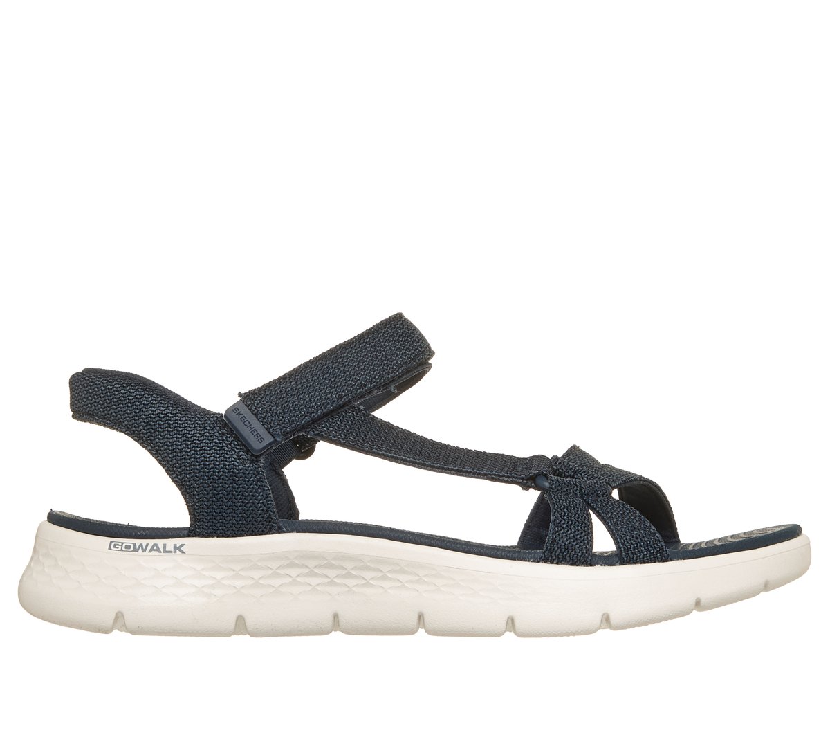 Skechers Slip-ins: GO WALK Flex Sandal - Radiant in Marine, Größe 40, Vegan, in der Maschine waschbar