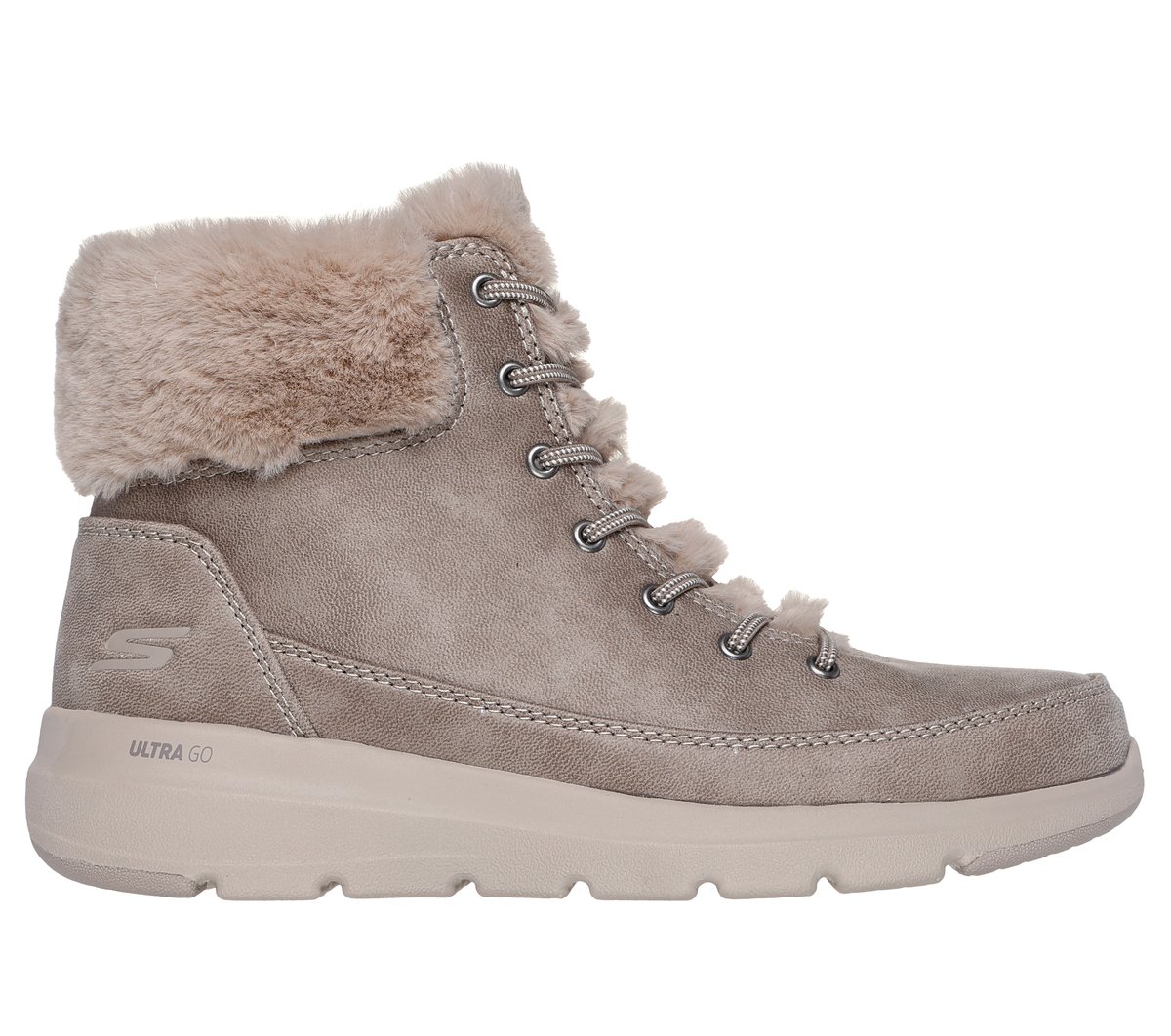 Skechers On-the-GO Glacial Ultra - Wonderland en Taupe, talla 37, Vegan