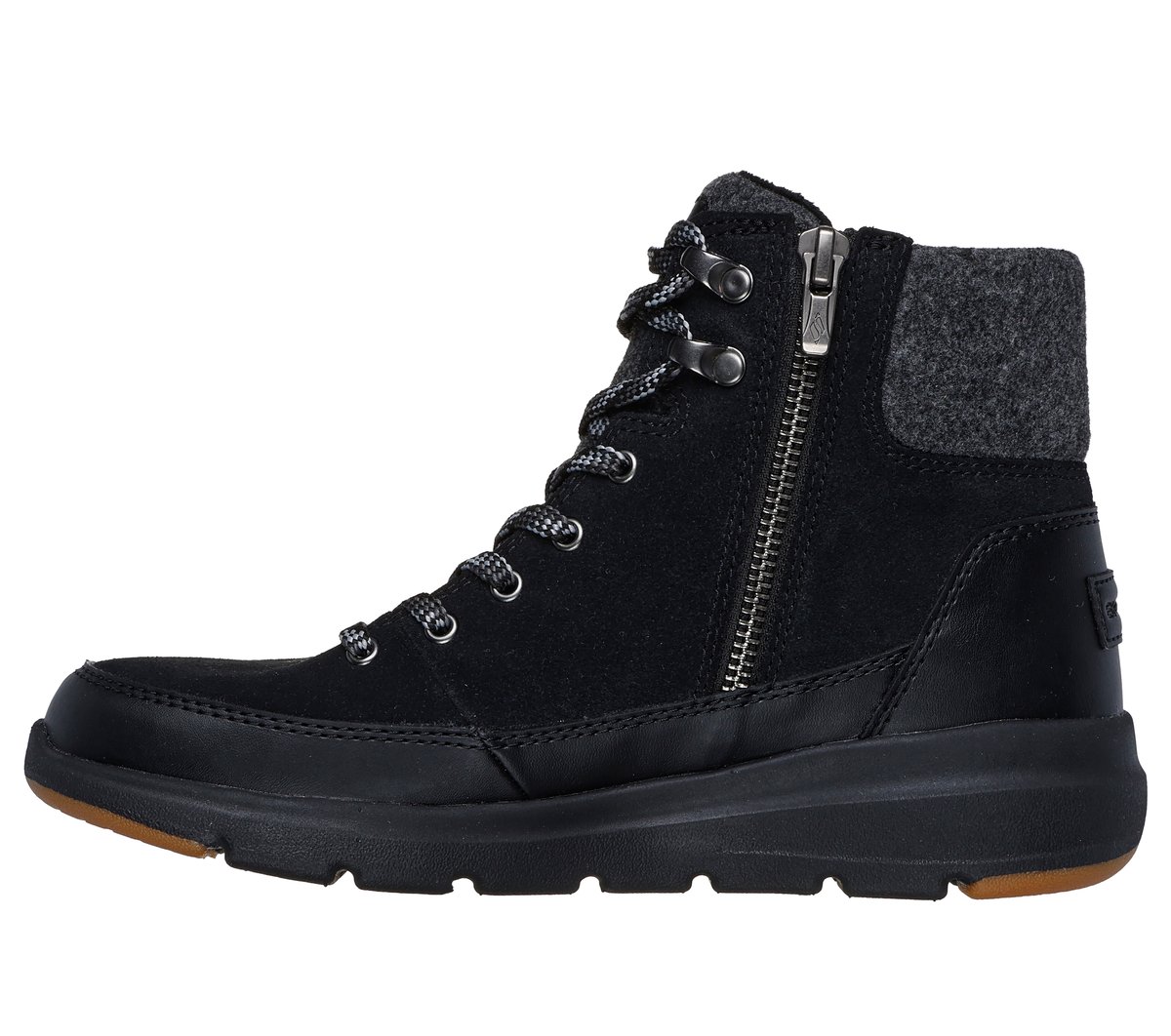 Skechers Glacial Ultra - Tahoe Chaussures Moyen Width en Noir/Gris