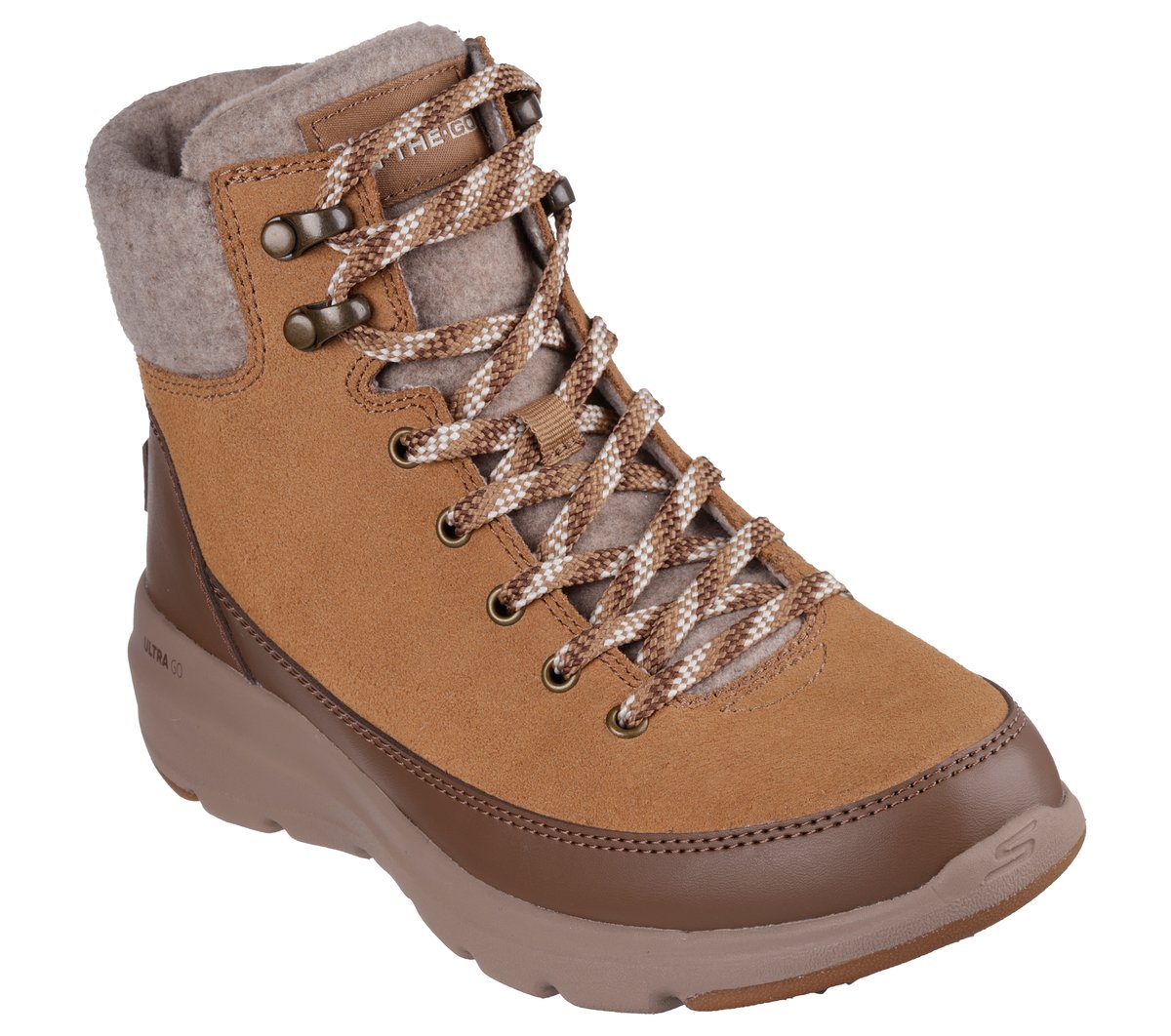 Skechers Glacial Ultra - Tahoe Chaussures Moyen Width en Châtaigne