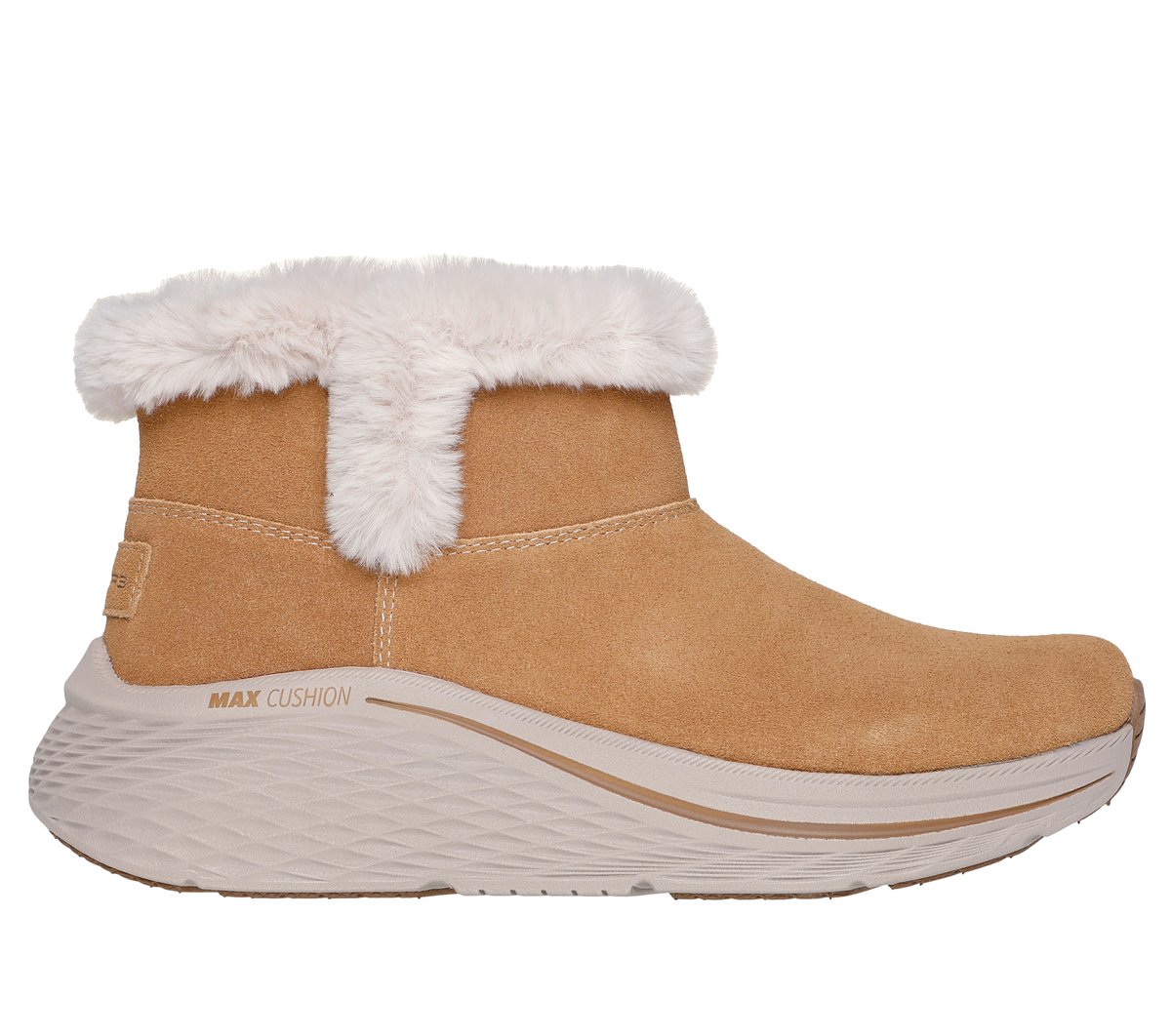 Skechers Max Cushioning Elite 2.0 Bota - Cozy Bliss en Castaña, talla 36