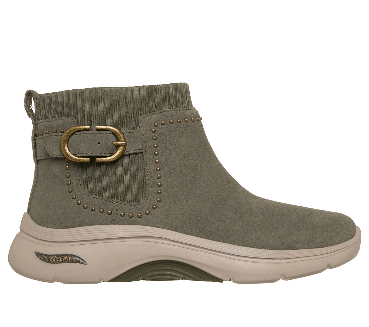 Skechers Martha Stewart: GO WALK Arch Fit 2.0 Bota en Oliva, talla 39, Vegan