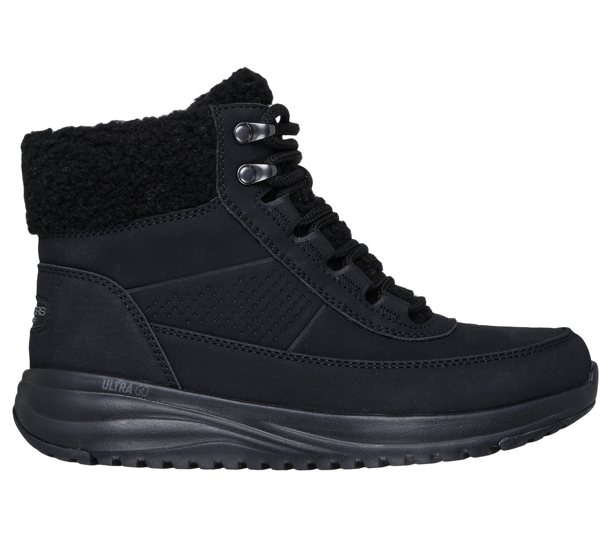 Skechers Women’s On-the-GO Stellar - Alpine Adventure Boots in Black, Size 4 | Synthetic/Textile/Metal, Vegan