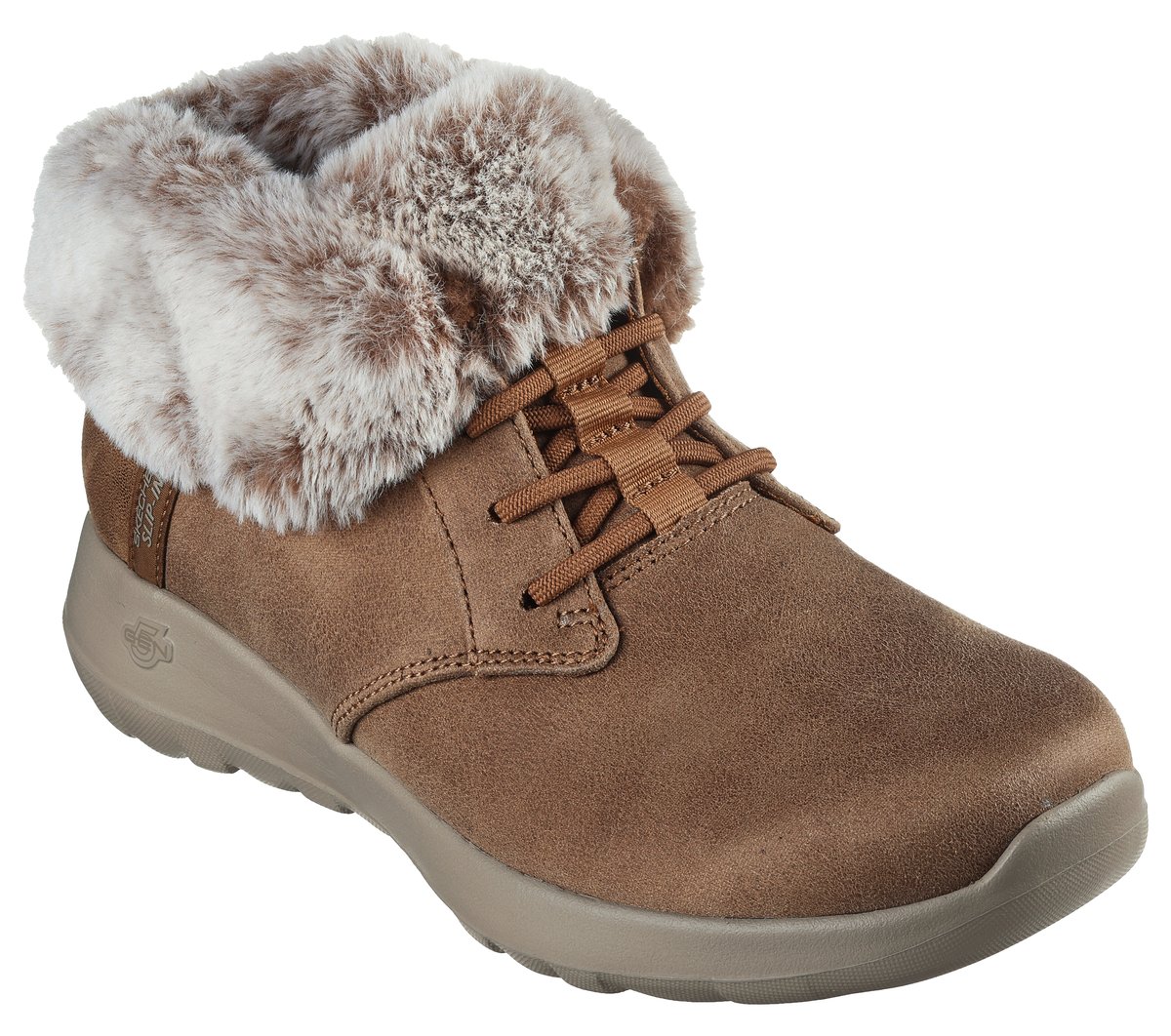 Skechers Slip-ins: On-The-GO Joy - Cozy Charm Chaussures Wide Width en Châtaigne, Vegan