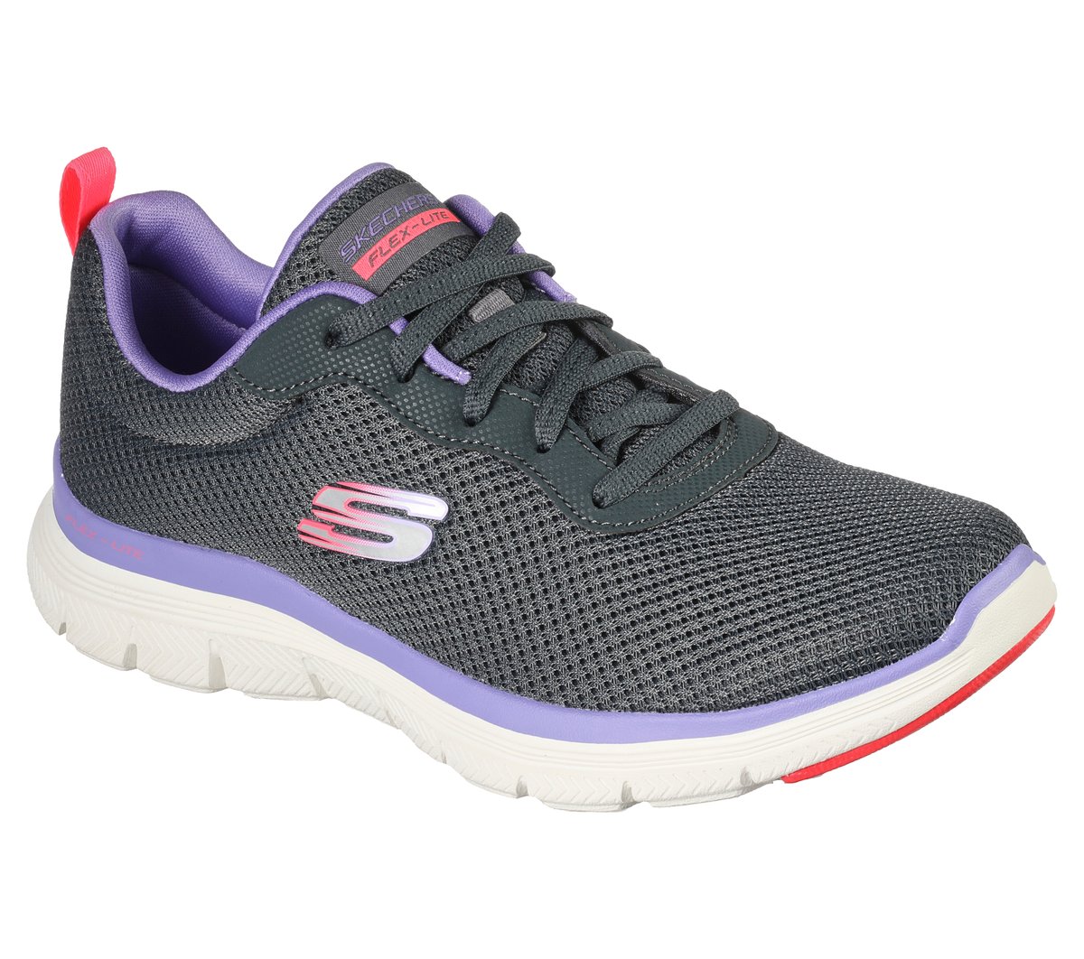 Skechers Flex Appeal 4.0 - Brilliant View en Marengo/Morado, talla 39, Vegan