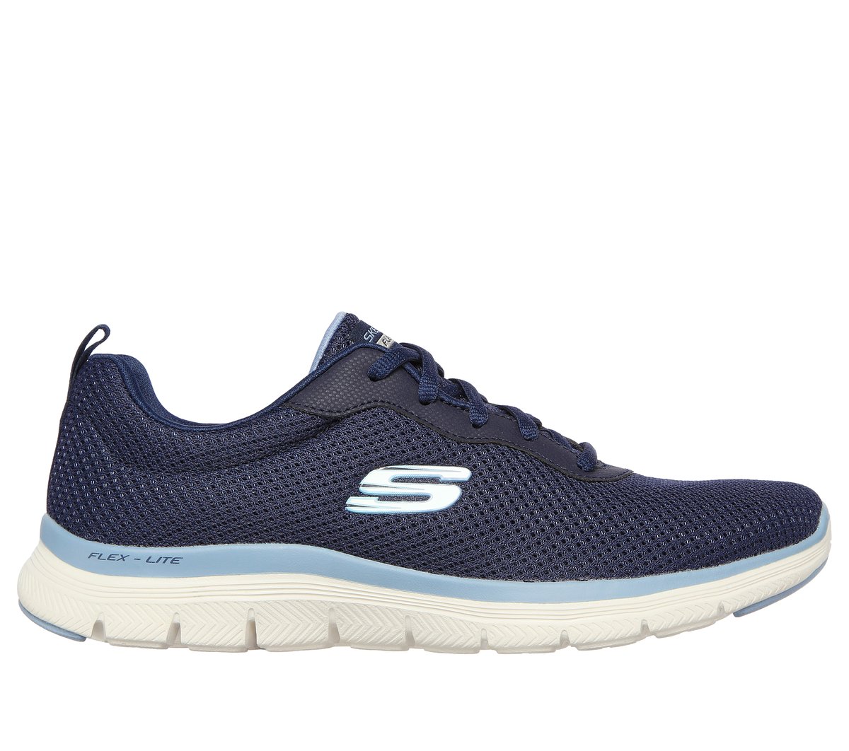 Skechers Flex Appeal 4.0 - Brilliant View en Azul Marino/Azul, talla 38, Vegan
