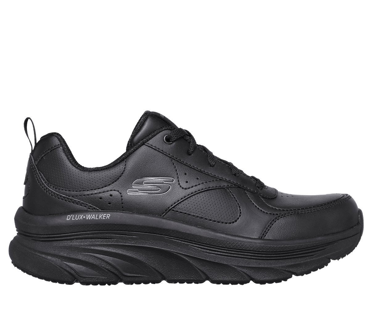 Skechers Relaxed Fit: D'Lux Walker - Timeless Path en Negro, talla 37