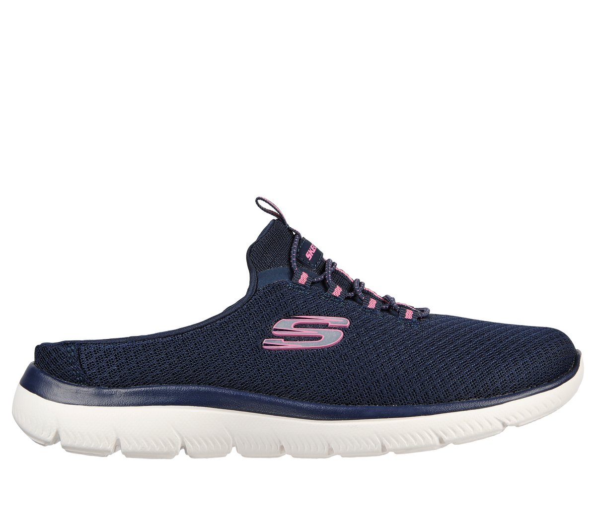 Skechers Summits - Swift Step en Navy/Rosa Caliente, talla 37, Vegan