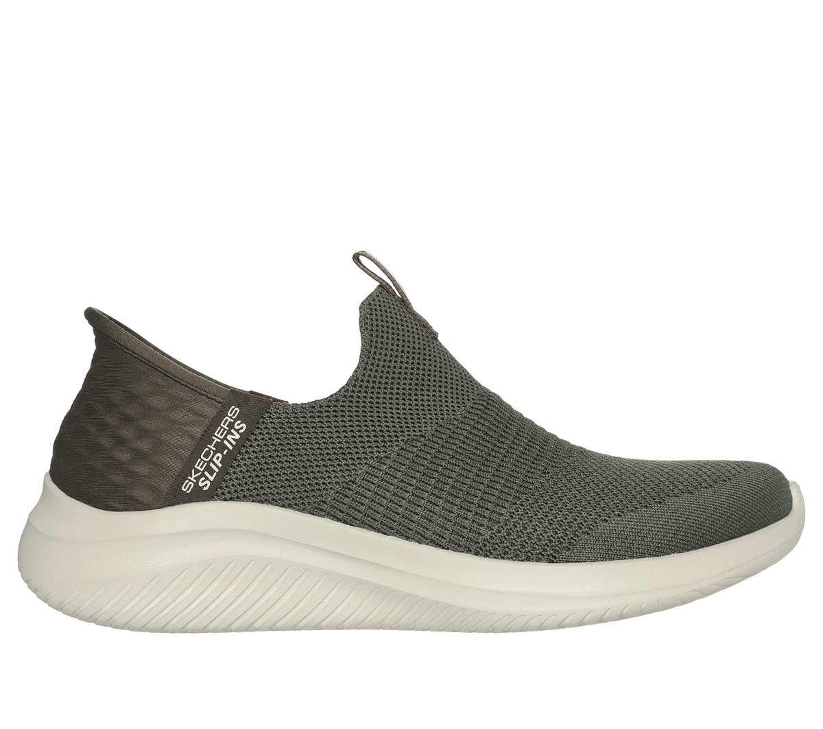 Skechers Slip-ins: Ultra Flex 3.0 - Cozy Streak en Oliva, talla 36, Vegan