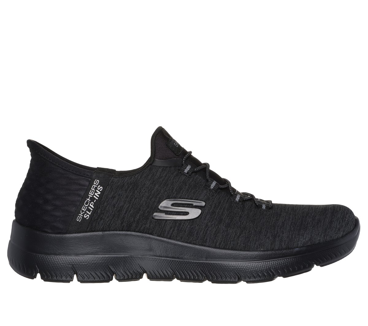 Skechers Slip-ins: Summits - Dazzling Haze en Negro, talla 37, Vegan