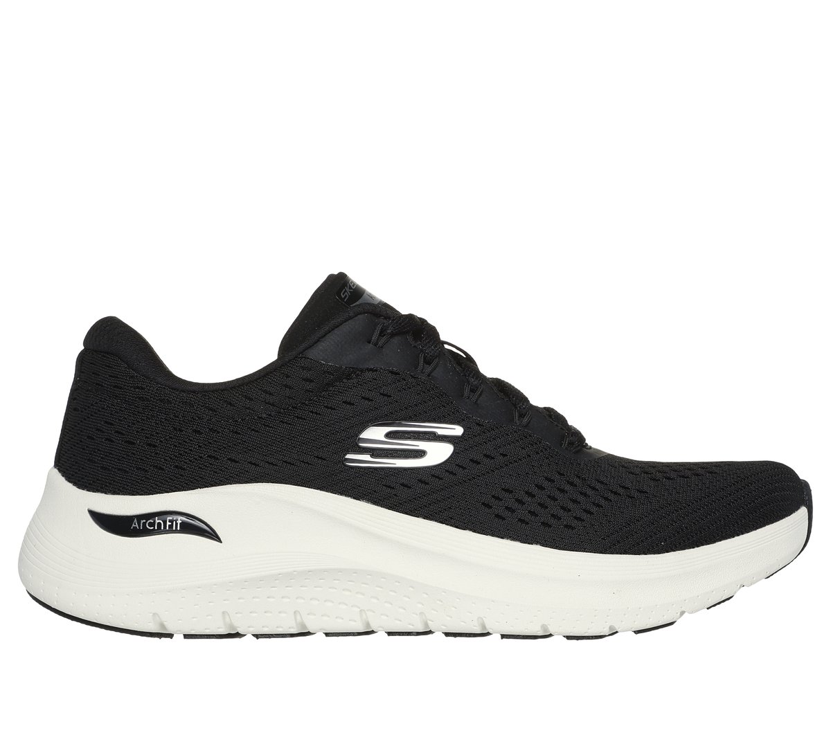 Skechers Arch Fit 2.0 - Big League en Negro/Blanca, talla 37, Vegan