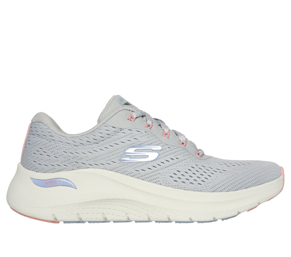 Skechers Arch Fit 2.0 - Big League en Gris Claro, talla 41, Vegan