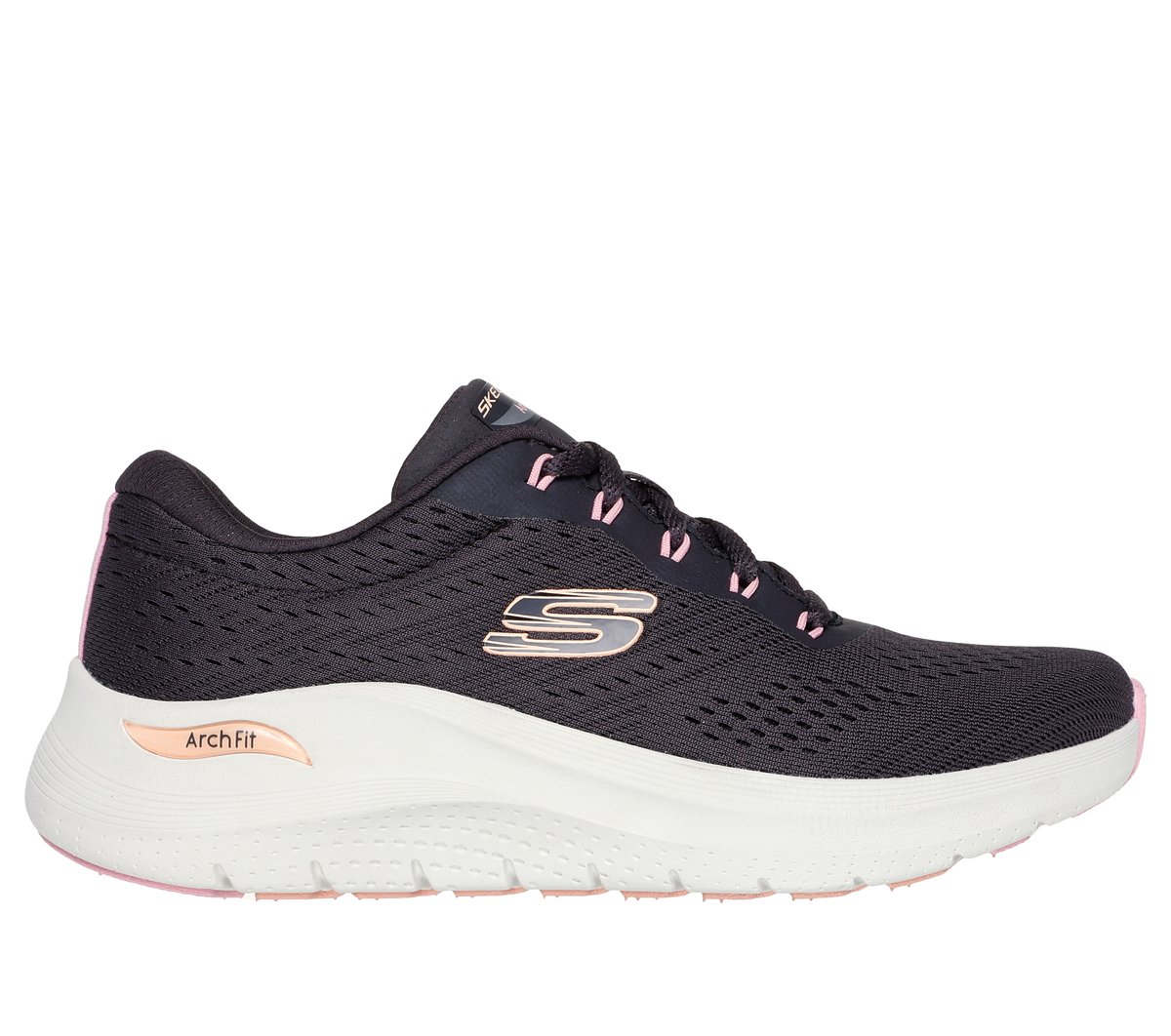 Skechers Arch Fit 2.0 - Big League en Peltre, talla 39, Vegan