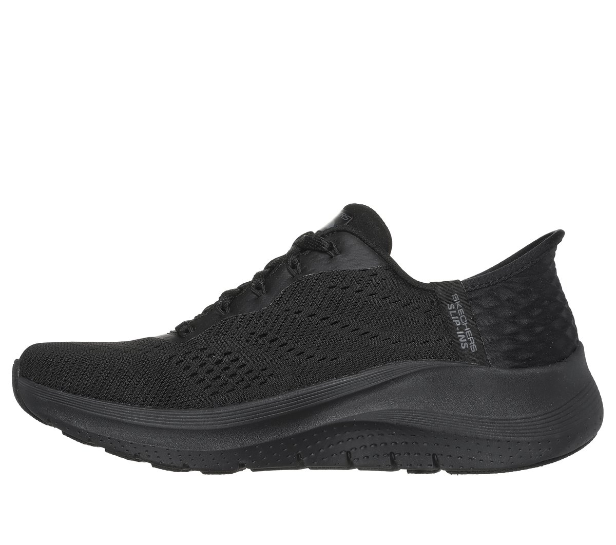 Skechers Slip-ins: Arch Fit 2.0 - Easy Chic Chaussures Moyen Width en Noir, Vegan, Lavable en machine