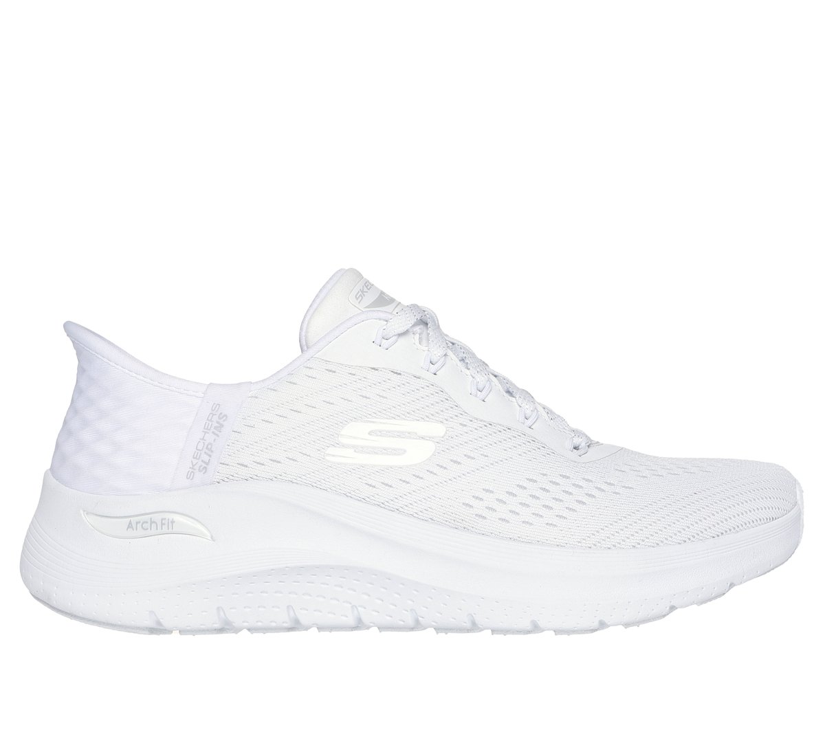 Skechers Slip-ins: Arch Fit 2.0 - Easy Chic en Blanca, talla 36, Vegan