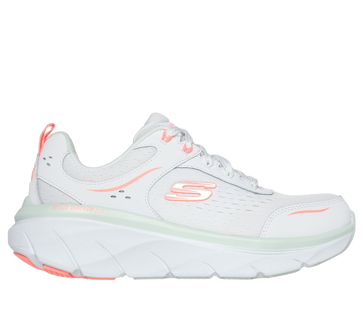 Skechers Relaxed Fit: D'Lux Walker 2.0 - Daisy Doll en Blanco, talla 39