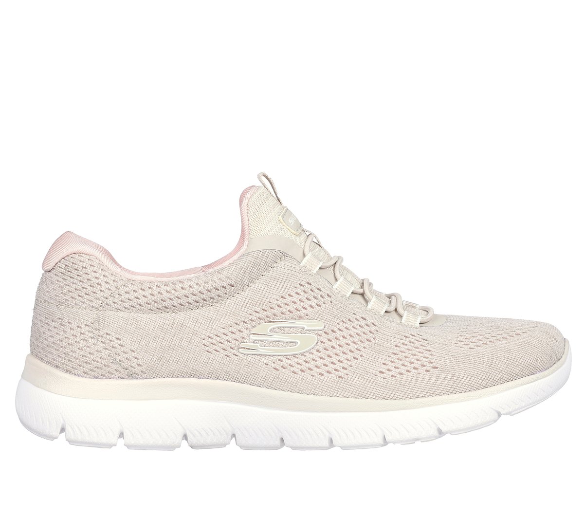 Skechers Summits - Fun Flair en Taupe/Rosa, talla 36, Vegan