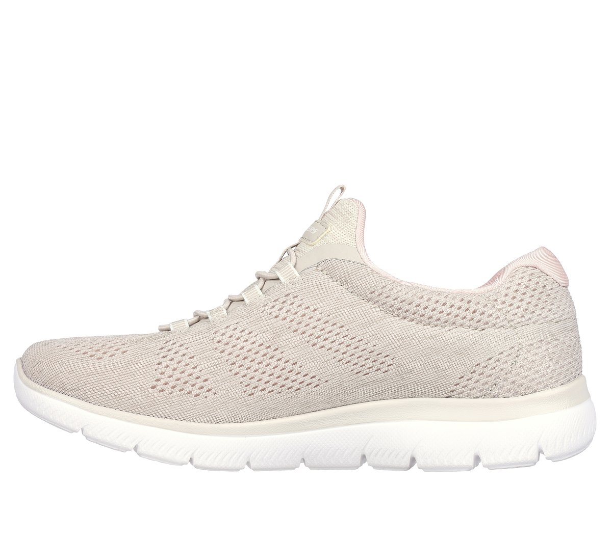 Skechers Summits - Fun Flair Chaussures Moyen Width en Taupe/Rose, Vegan