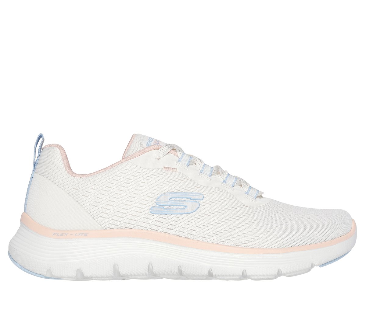 Skechers Skechers Women's Flex Appeal 5.0 - New Path Sneaker in Natural | Textile/Synthetic, Vegan, Machine Washable