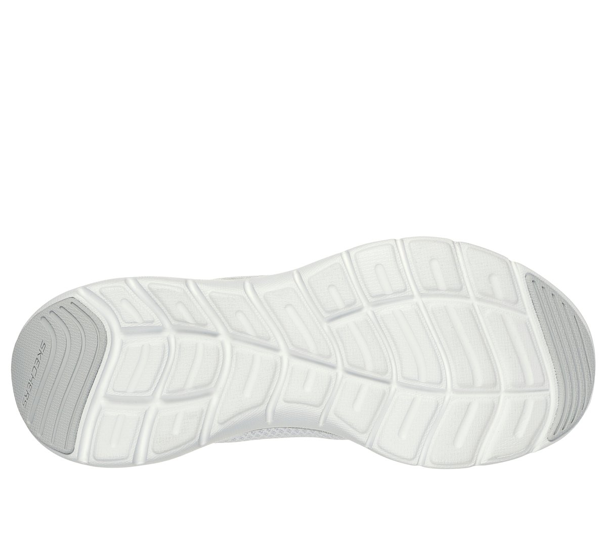 Skechers Flex Appeal 5.0 - Uptake Chaussures Moyen Width en Blanc/Argent, Vegan, Lavable en machine