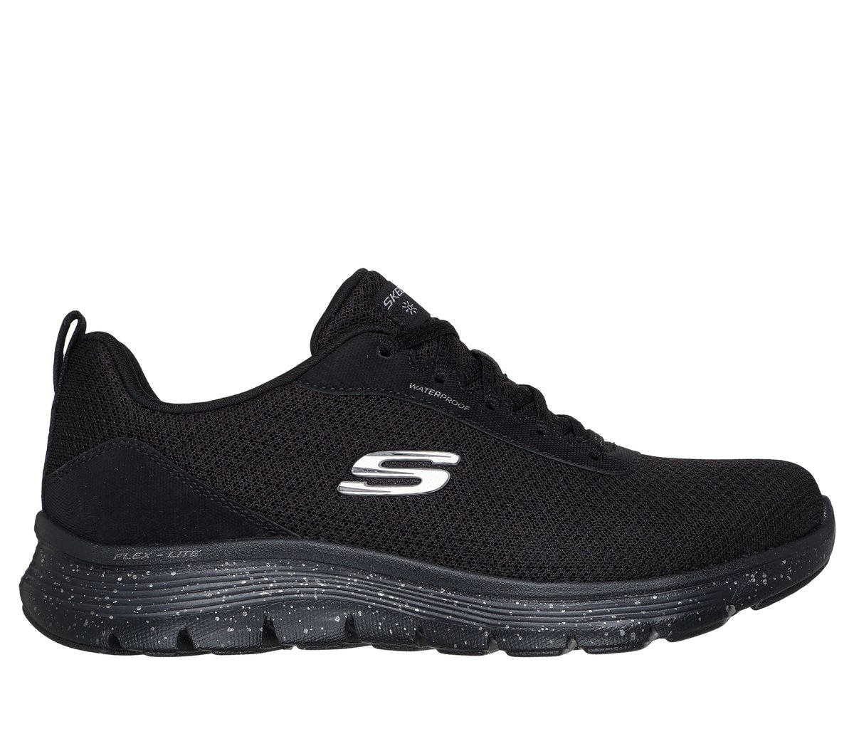 Skechers Waterproof: Flex Appeal 5.0 - Fresh Trek en Negro, talla 35, Vegan