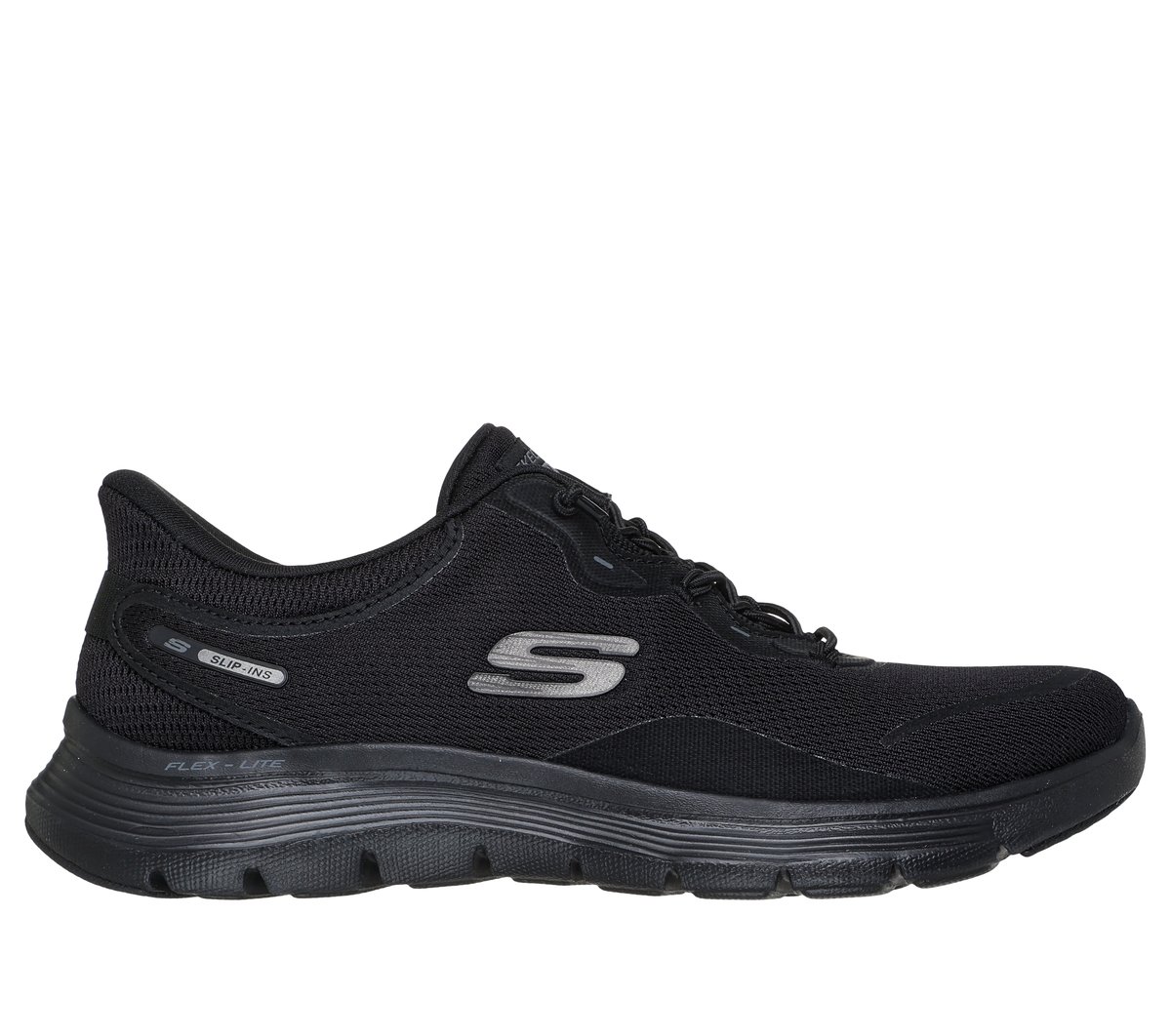 Skechers Slip-ins: Flex Appeal 5.0 - Easy Breezy en Negro, talla 37, Vegan