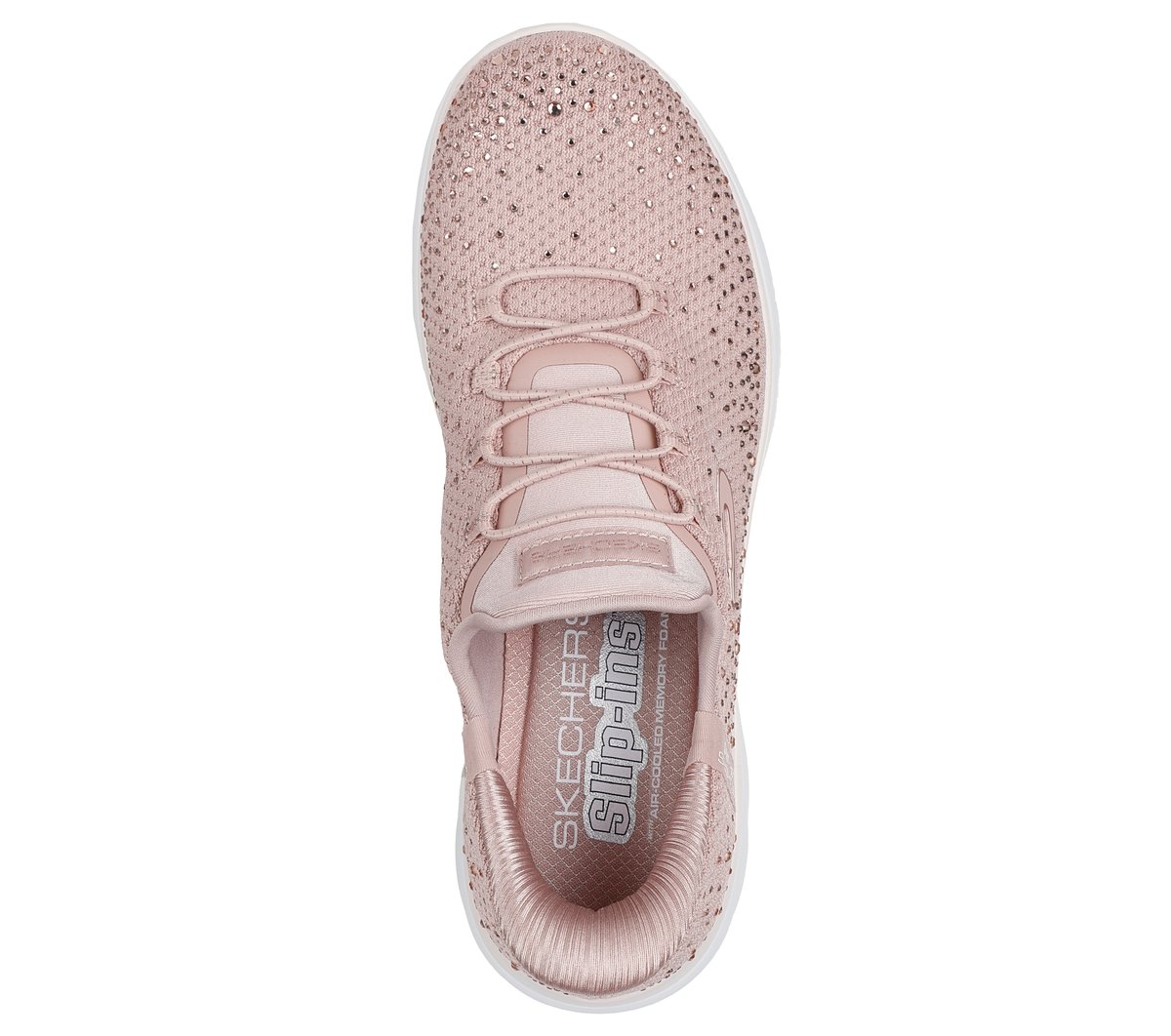 Skechers Slip-ins: Summits - Brilliant Shine Chaussures Wide Width en Mauve Clair, Vegan