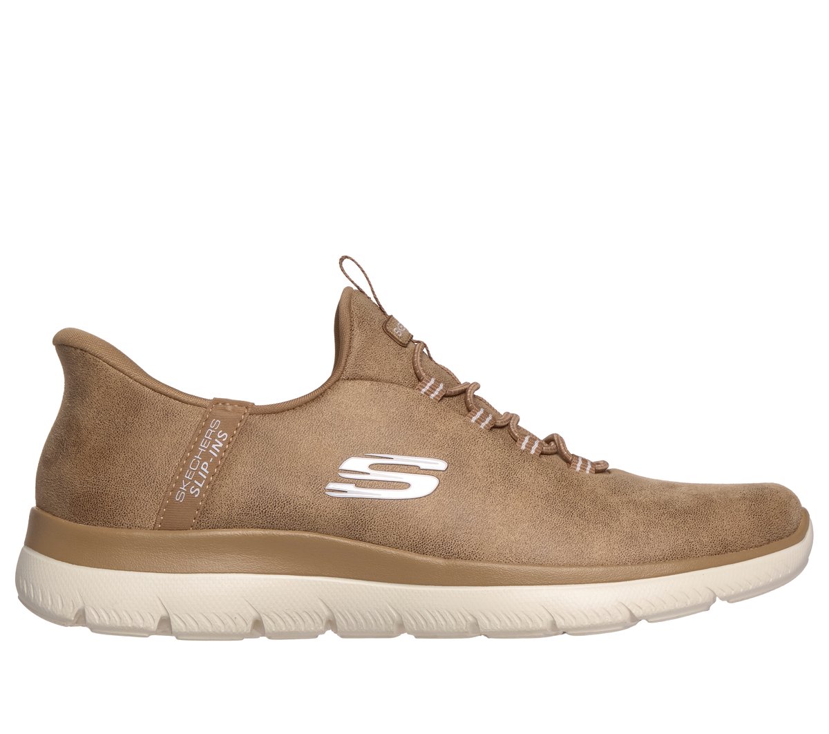 Skechers Slip-ins: Summits - True Stride en Camel, talla 35, Vegan