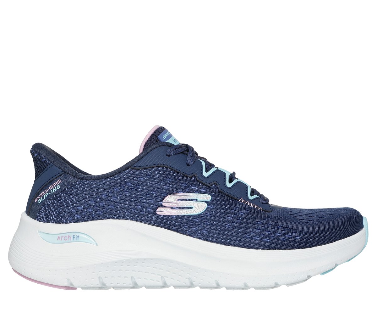 Skechers Slip-ins: Arch Fit 2.0 - Fresh Space en Navy, talla 39, Vegan