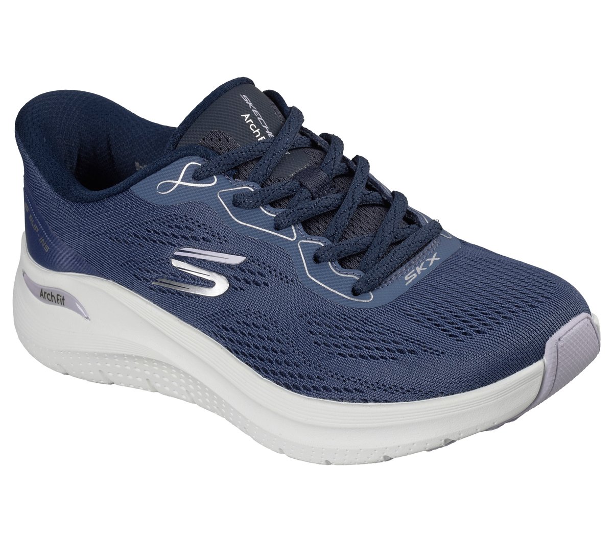 Skechers Femme Arch FIT 2.0 Bold Motion Baskets MeshGray Trim - vue 10