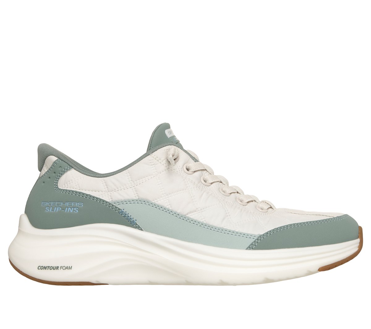 Skechers Slip-ins: Contour Foam - Cozy Fit en Salvia, talla 36, Vegan