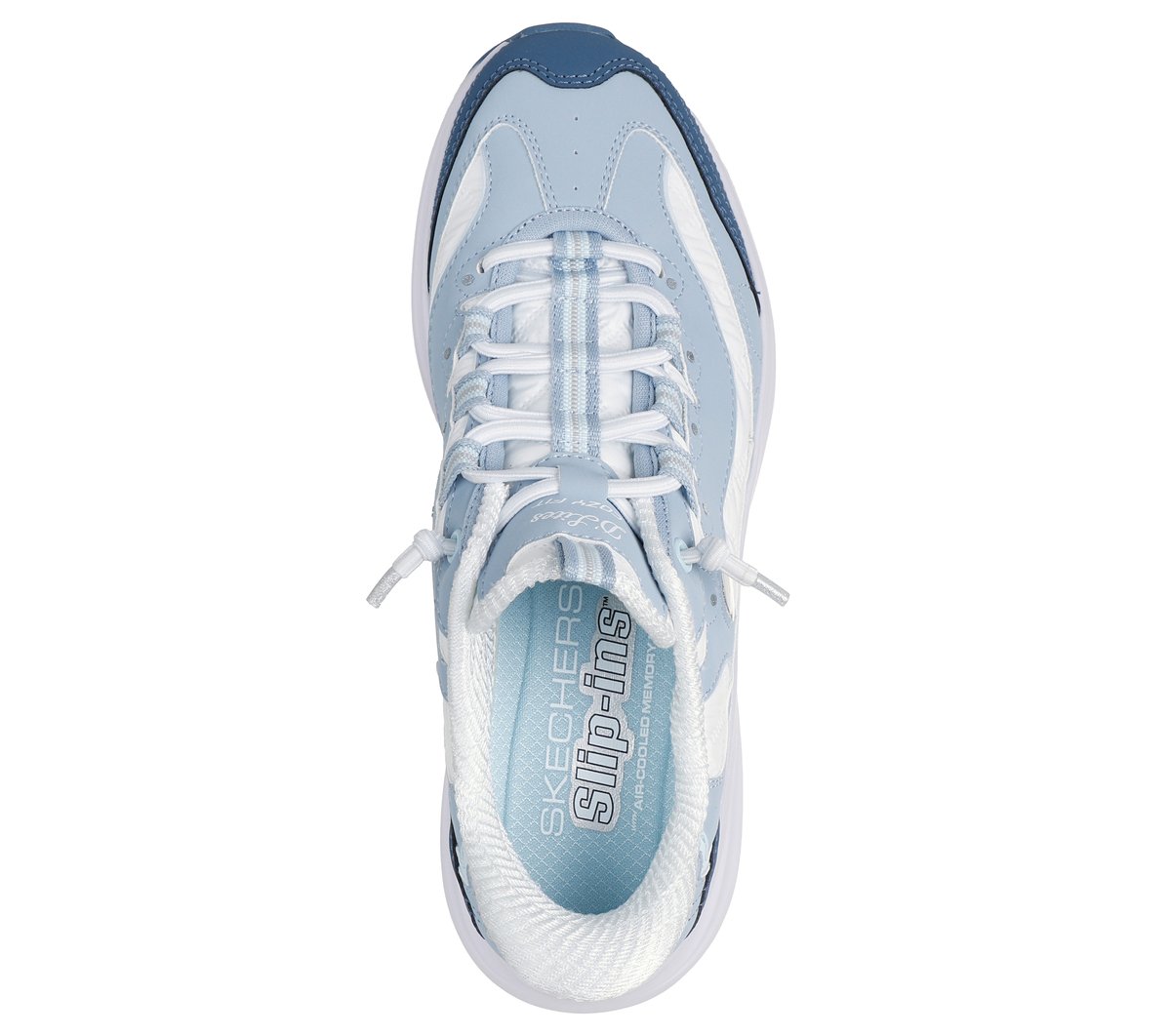 Skechers Slip-ins: Contour Foam - Cozy Fit Sweet Nostalgia Chaussures Moyen Width en Bleu Clair, Lavable en machine