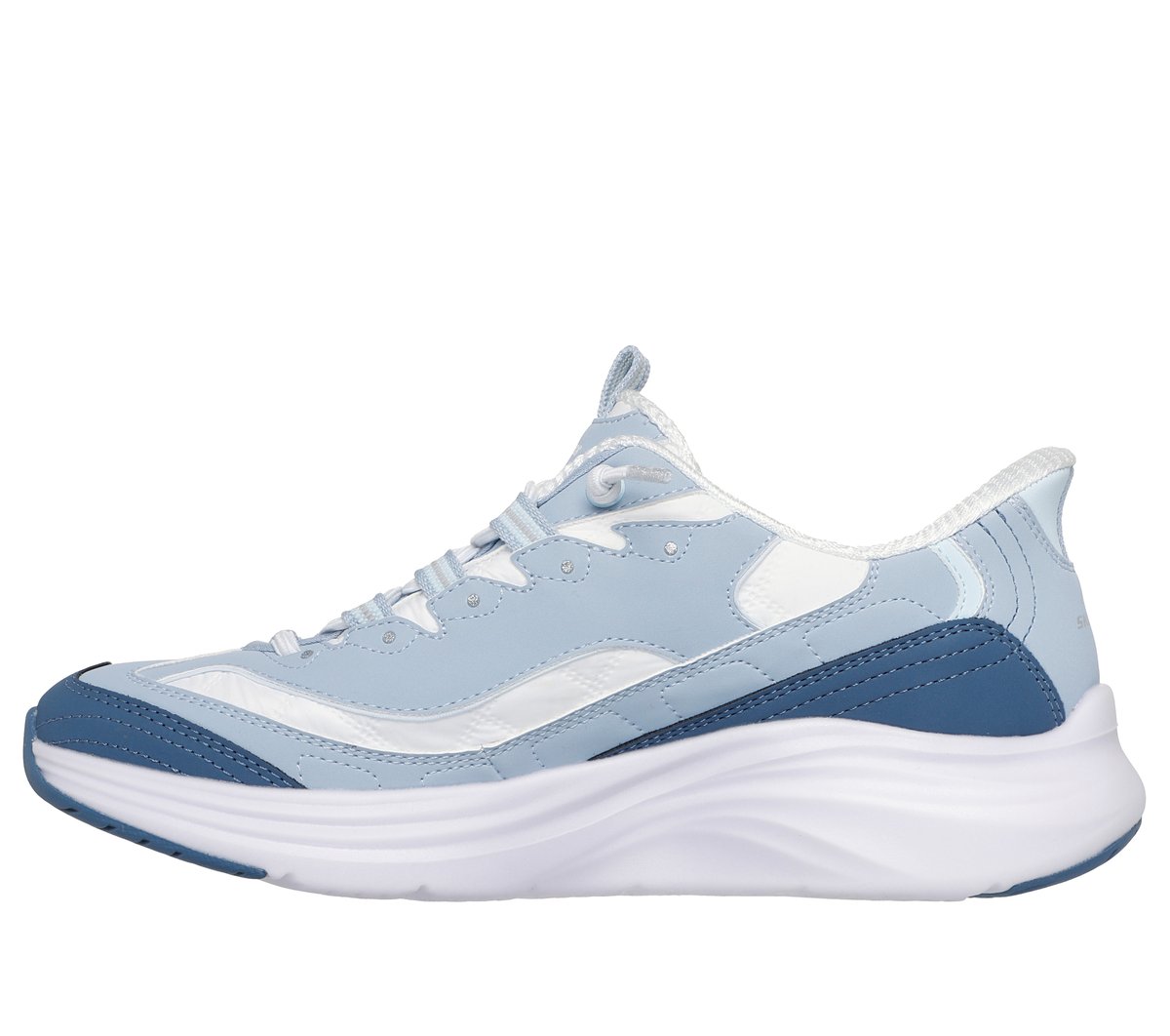 Skechers Slip-ins: Contour Foam - Cozy Fit Sweet Nostalgia Chaussures Moyen Width en Bleu Clair, Lavable en machine
