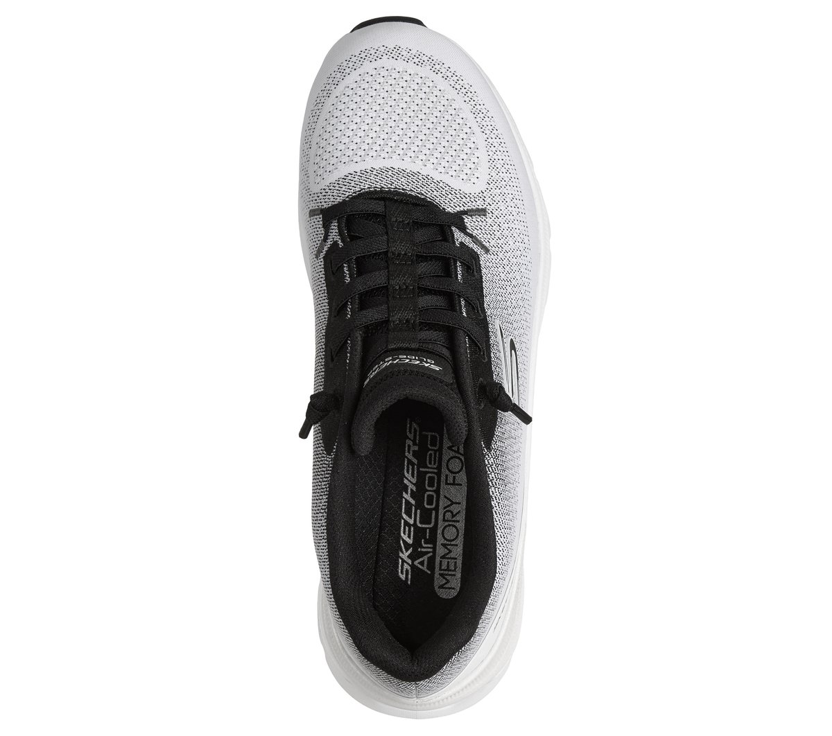 Skechers Glide-Step Pro - Soft Mirage Chaussures Moyen Width en Blanc/Noir, Vegan, Lavable en machine