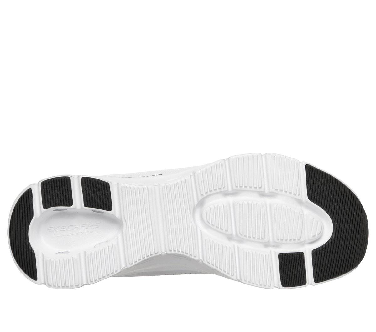 Skechers Glide-Step Pro - Soft Mirage Chaussures Moyen Width en Blanc/Noir, Vegan, Lavable en machine