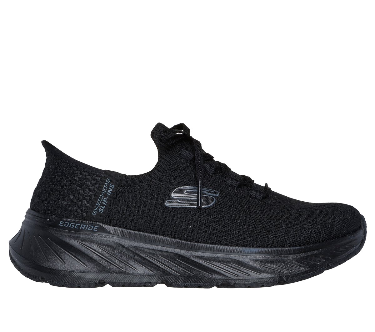 Skechers Slip-ins Relaxed Fit: Edgeride en Negro, talla 38.5, Vegan