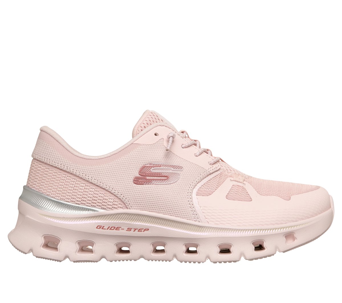 Skechers Mommy & Me: Glide-Step Pro - Rosy Glow en Blush, talla 37.5, Vegan