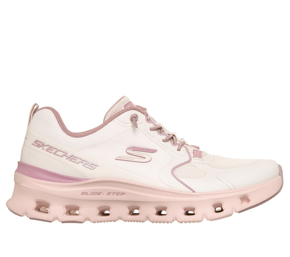 Skechers Glide-Step Pro - Cool Drift en Natural/Rosa, talla 36, Vegan