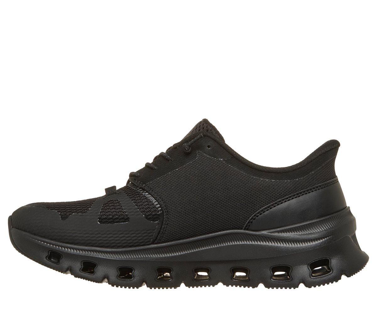 Skechers Slip-ins Waterproof: Glide-Step Pro - Soft Mist Chaussures Moyen Width en Noir, Vegan