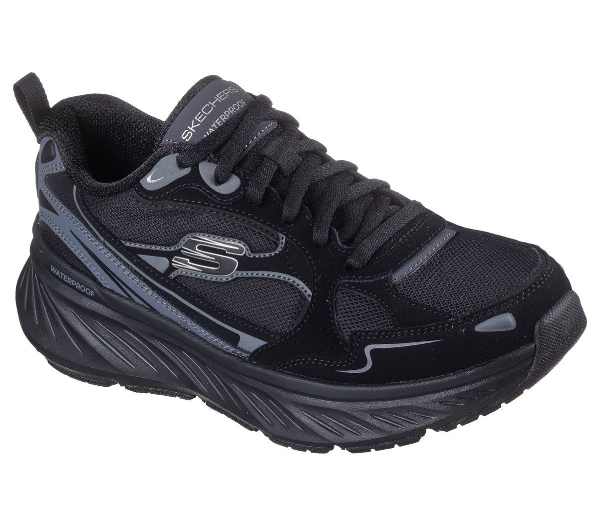 Waterproof Relaxed Fit: Edgeride - Misty Skies — BLACK