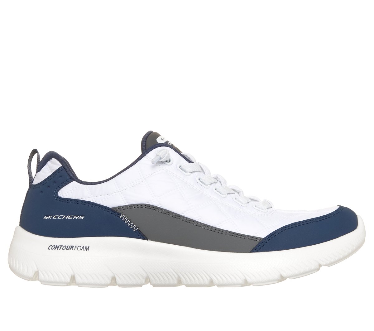 Skechers Summits Contour Foam - Cozy Fit en Blanco/Navy, talla 35