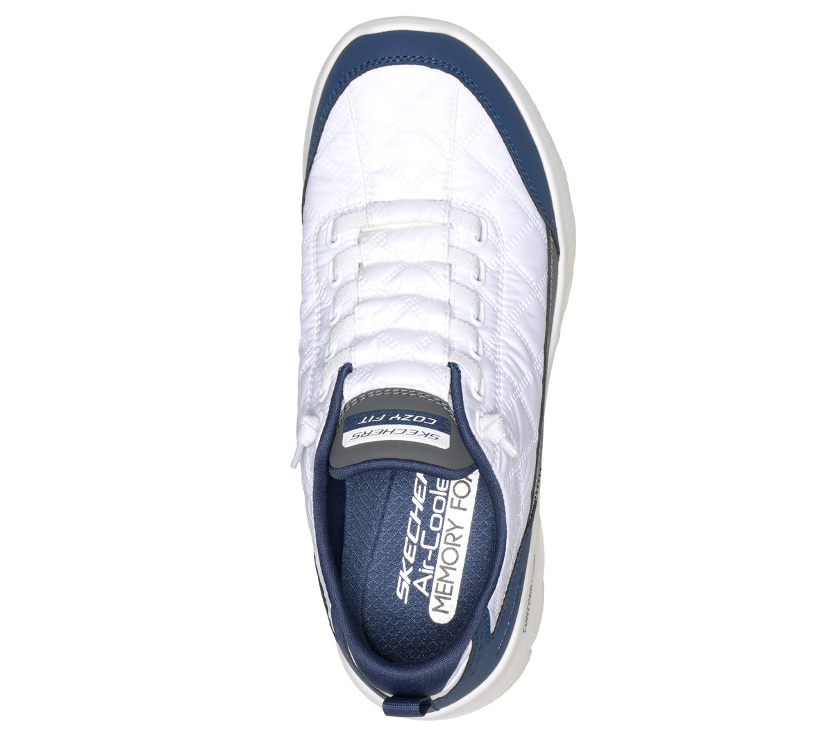 Summits Contour Foam - Cozy Fit — WHITE / NAVY