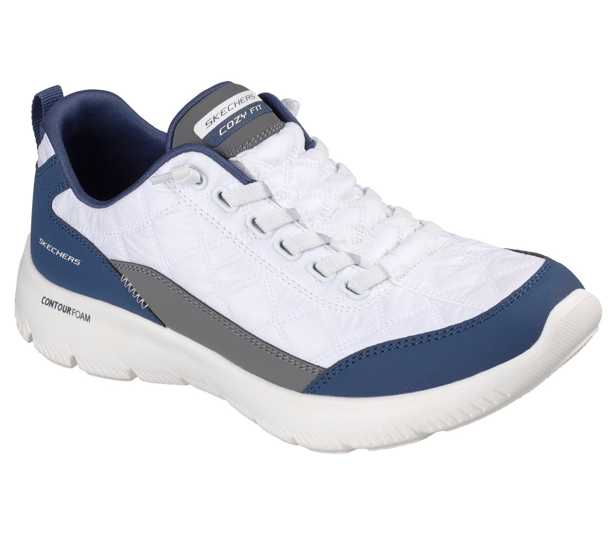 Summits Contour Foam - Cozy Fit — WHITE / NAVY