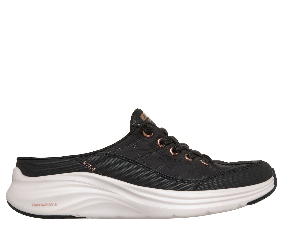 Skechers Contour Foam - Cozy Fit Forever Dream en Negro/Oro Rosa, talla 35, Vegan